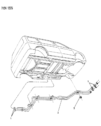 1987 Dodge Caravan Plumbing - Heater Auxiliary Diagram