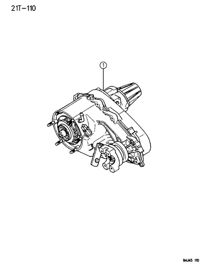 1995 Jeep Cherokee Transfer Case Assembly Diagram for R2098384