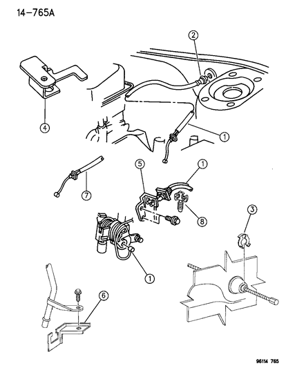1996 Chrysler Town & Country Throttle Control Diagram 1