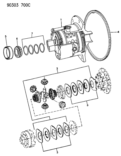 1991 Dodge D250 Differential Diagram 1