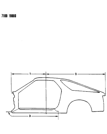 1987 Dodge Daytona Aperture Panels Diagram