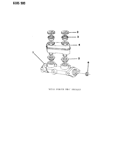 1986 Chrysler Laser Brake Master Cylinder Diagram