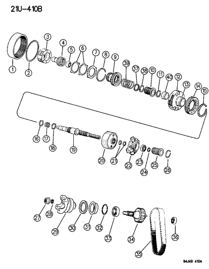 1996 Jeep Grand Cherokee Spring-Clutch Diagram for 4798131