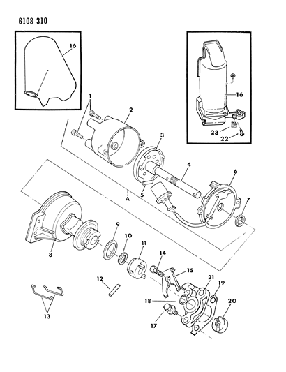 1986 Chrysler Laser Distributor Diagram 1