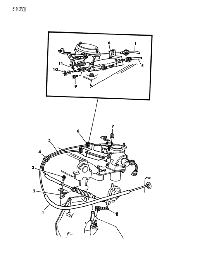 1985 Chrysler Town & Country Throttle Control Diagram 5