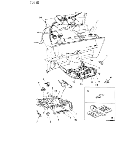 1987 Dodge Charger Controls, Heater Diagram