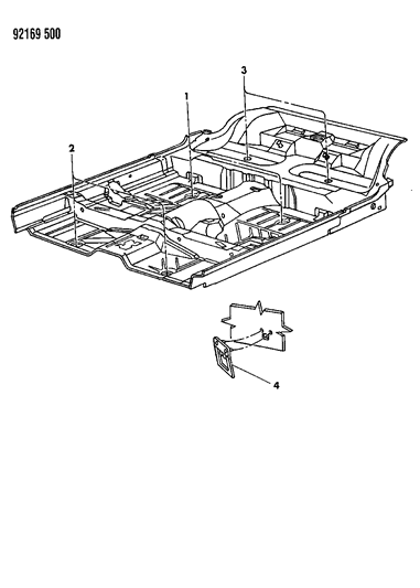 1992 Dodge Shadow Plugs Front Floor Pan Diagram