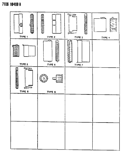 1987 Dodge Caravan Insulators 10 & 11 Way Diagram
