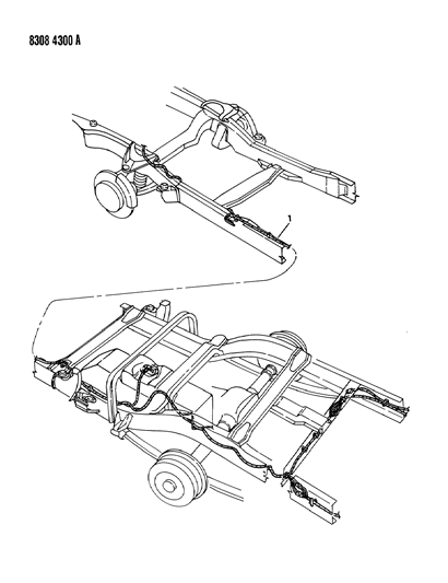 1989 Dodge Dakota Wiring - Body & Accessories Diagram