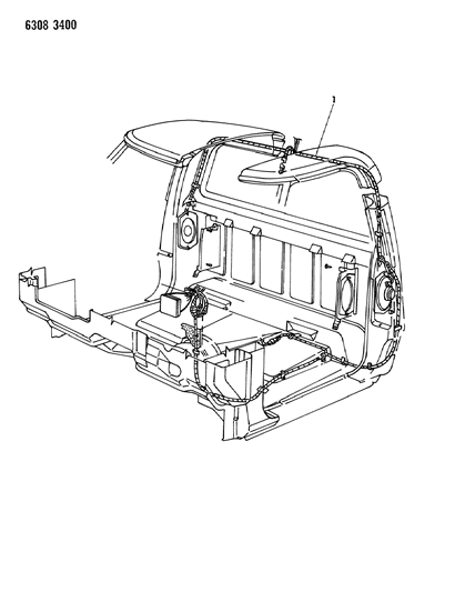 1986 Dodge D250 Wiring - Body & Accessories Diagram