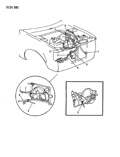 1985 Dodge Charger Plumbing - Heater Diagram