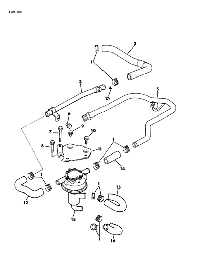 1984 Dodge Charger Secondary Air Supply Diagram 1