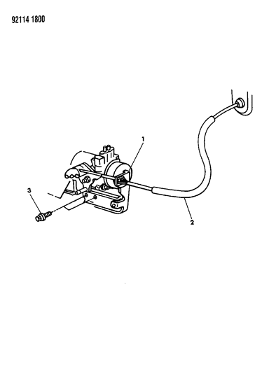 1992 Chrysler Town & Country Throttle Control Diagram 3