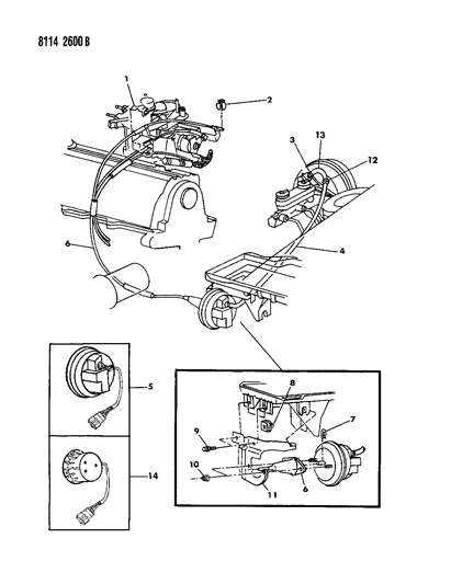 1988 Chrysler LeBaron Speed Control Diagram 1