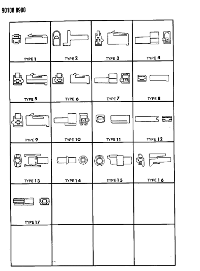 1990 Dodge Shadow Insulators 1 Way Diagram