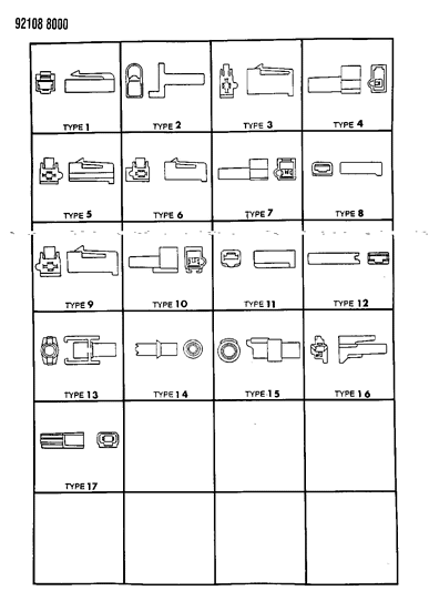 1992 Dodge Shadow Insulators 1 Way Diagram