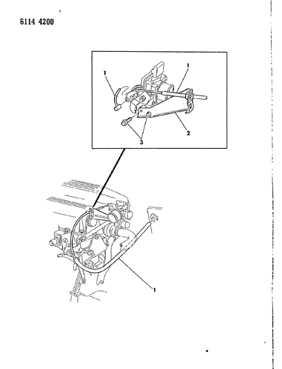 1986 Chrysler Laser Throttle Control Diagram 4