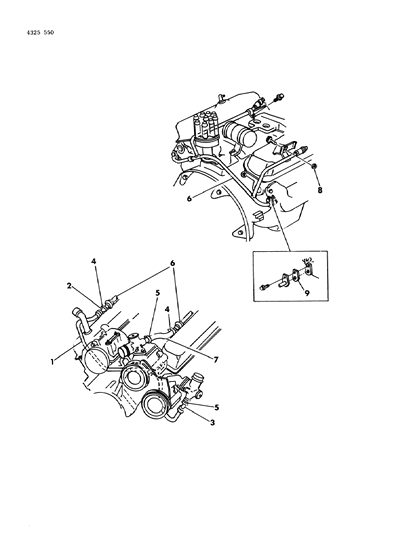 1985 Dodge Ramcharger Air Pump Tubing Diagram 1
