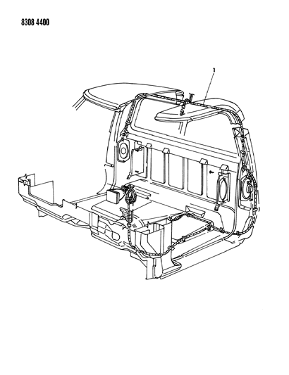 1988 Dodge D350 Wiring - Body & Accessories Diagram