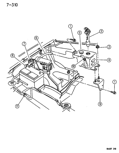 1996 Jeep Grand Cherokee Cap-Coolant Recovery Bottle Diagram for 52005184