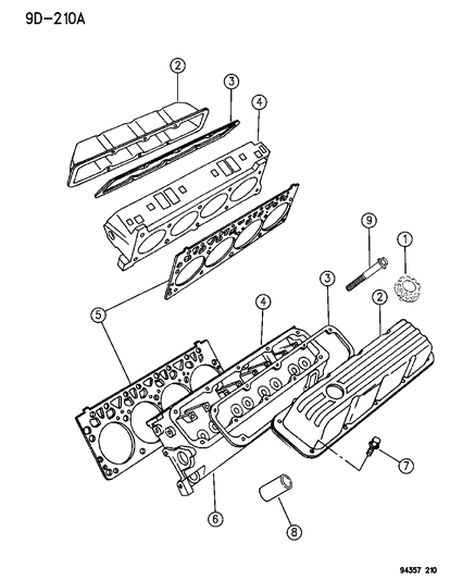1994 Dodge Dakota Cylinder Head Diagram 3