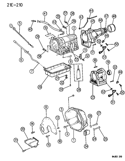 1994 Jeep Cherokee Case & Related Parts Diagram 2