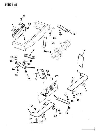 1992 Jeep Cherokee Winch Mounting Diagram