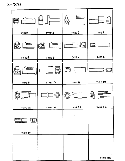 1995 Chrysler Town & Country Insulators 1 Way Diagram