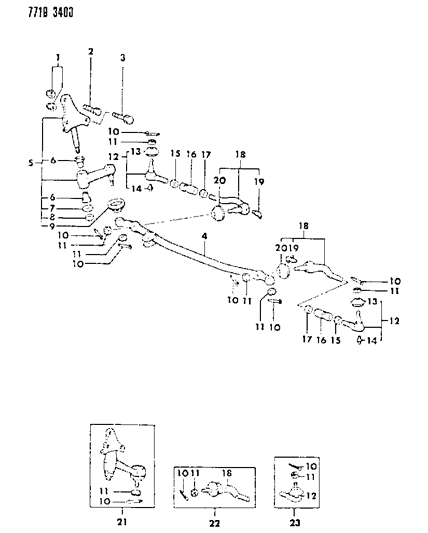 1987 Dodge Raider Cover-Relay Box Diagram for MB166758