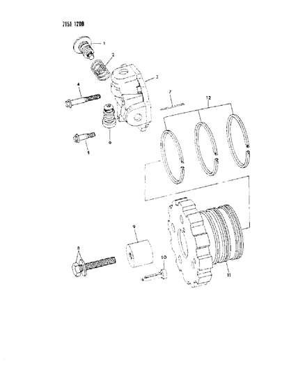 1987 Chrysler Fifth Avenue Governor, Automatic Transaxle Diagram