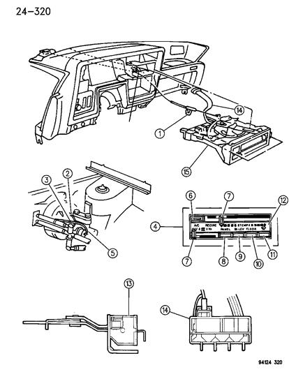 1994 Chrysler LeBaron Control - Air Conditioner Diagram