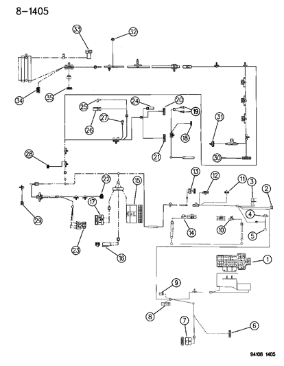 1995 Dodge Neon Wiring - Instrument Panel Diagram