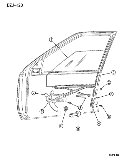 1996 Jeep Grand Cherokee Channel Diagram for 55076244
