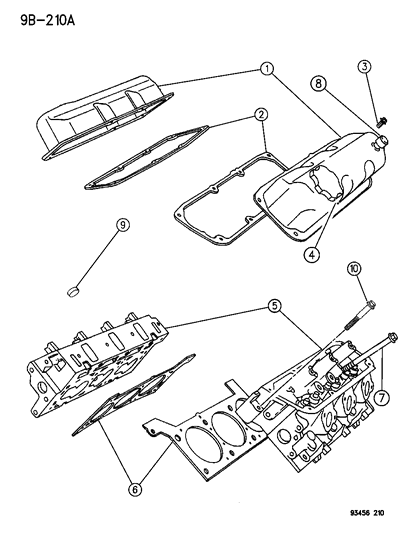1994 Chrysler New Yorker Cylinder Head Diagram 1