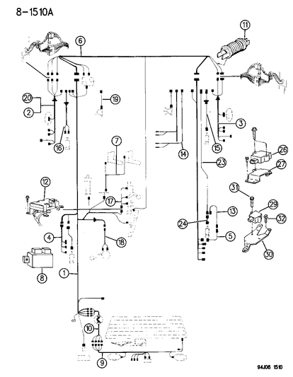 1996 Jeep Cherokee Wiring Diagram for 56009968