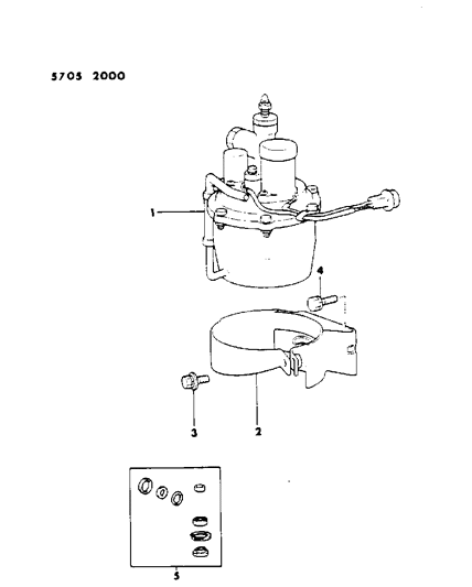 1986 Dodge Conquest Modulator, Anti-Skid Diagram