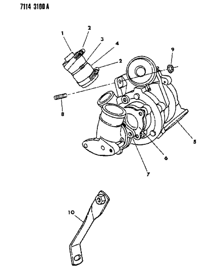 1987 Chrysler New Yorker Turbo Charger I And II Diagram