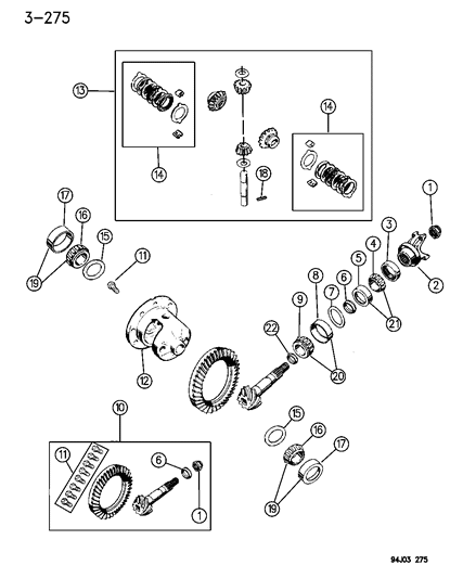 1994 Jeep Grand Cherokee Differential - Locking Diagram 2