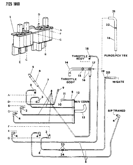1987 Dodge Omni EGR System Diagram 4