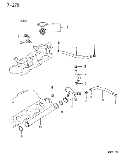 1995 Dodge Stealth Water Pipes Diagram 2