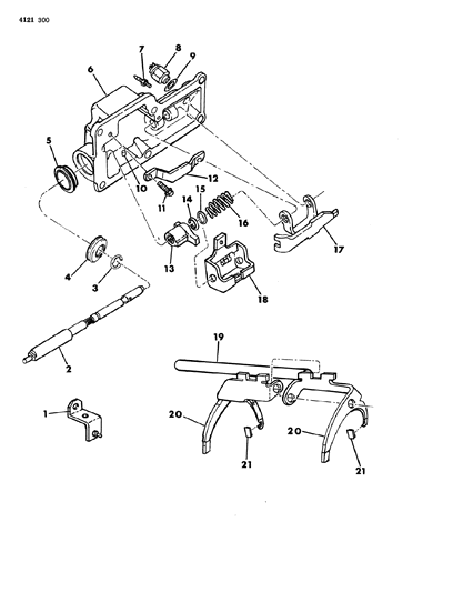 1984 Chrysler Laser Controls, Internal Diagram 1