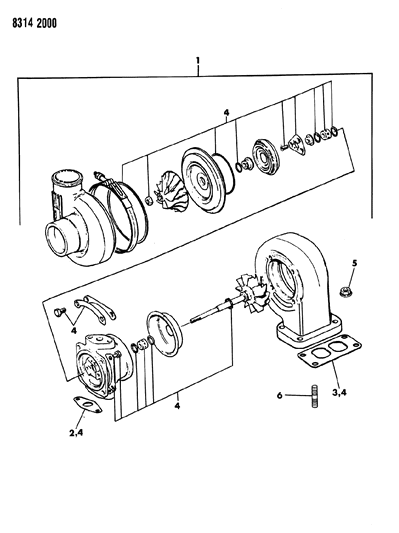 1989 Dodge D250 Turbo Charger Diagram