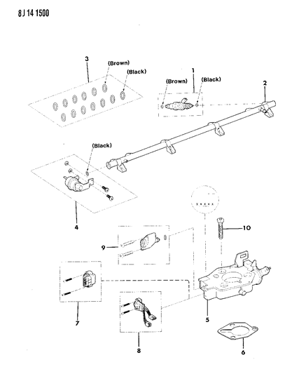 1989 Jeep Comanche Fuel Injection System Diagram 1