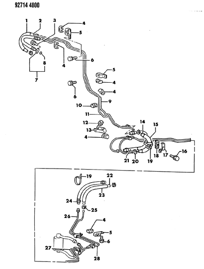 1992 Dodge Colt Fuel Lines Diagram 5