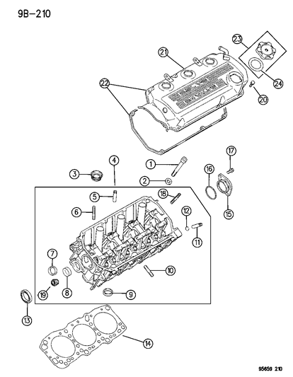1995 Chrysler Sebring Cylinder Head Diagram 2