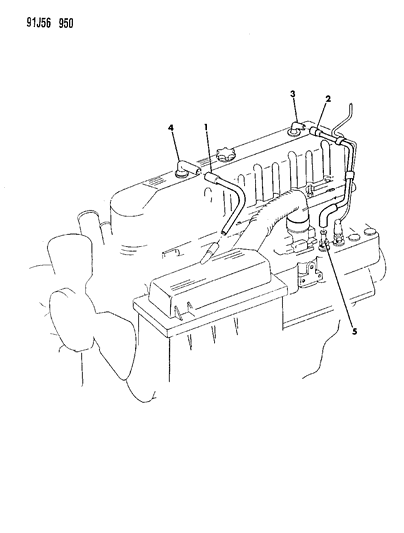 1992 Jeep Wrangler Crankcase Ventilation Diagram 2