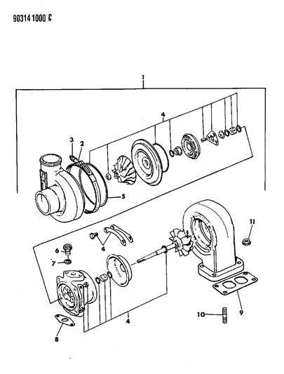 1992 Dodge D250 Turbo Charger Diagram