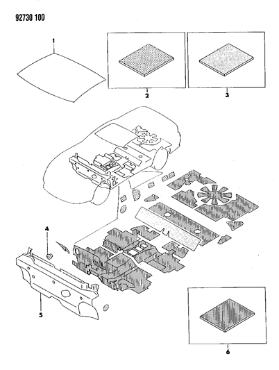 1993 Dodge Stealth Silencers Diagram