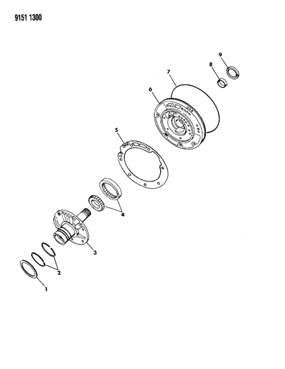 1989 Dodge Aries Oil Pump With Reaction Shaft Diagram