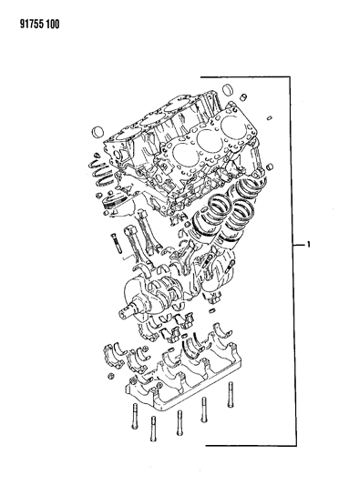 1991 Dodge Ram 50 Short Engine Diagram 2